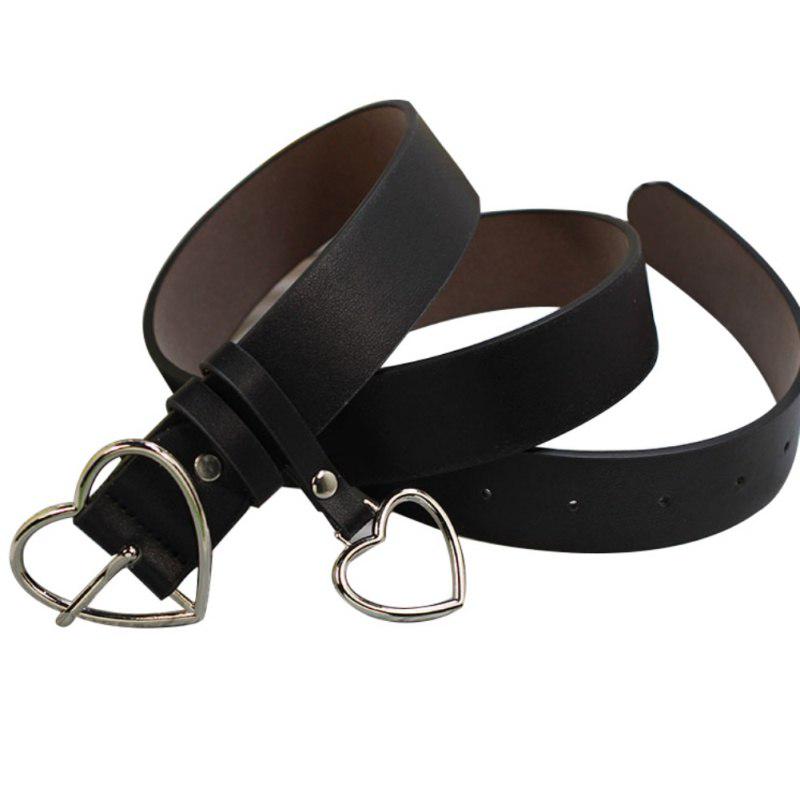 Корейский японский стиль мягкий женский сердечко любовь металлическая пряжка ремни из искусственной кожи женские офисные рабочие подиумные ремни