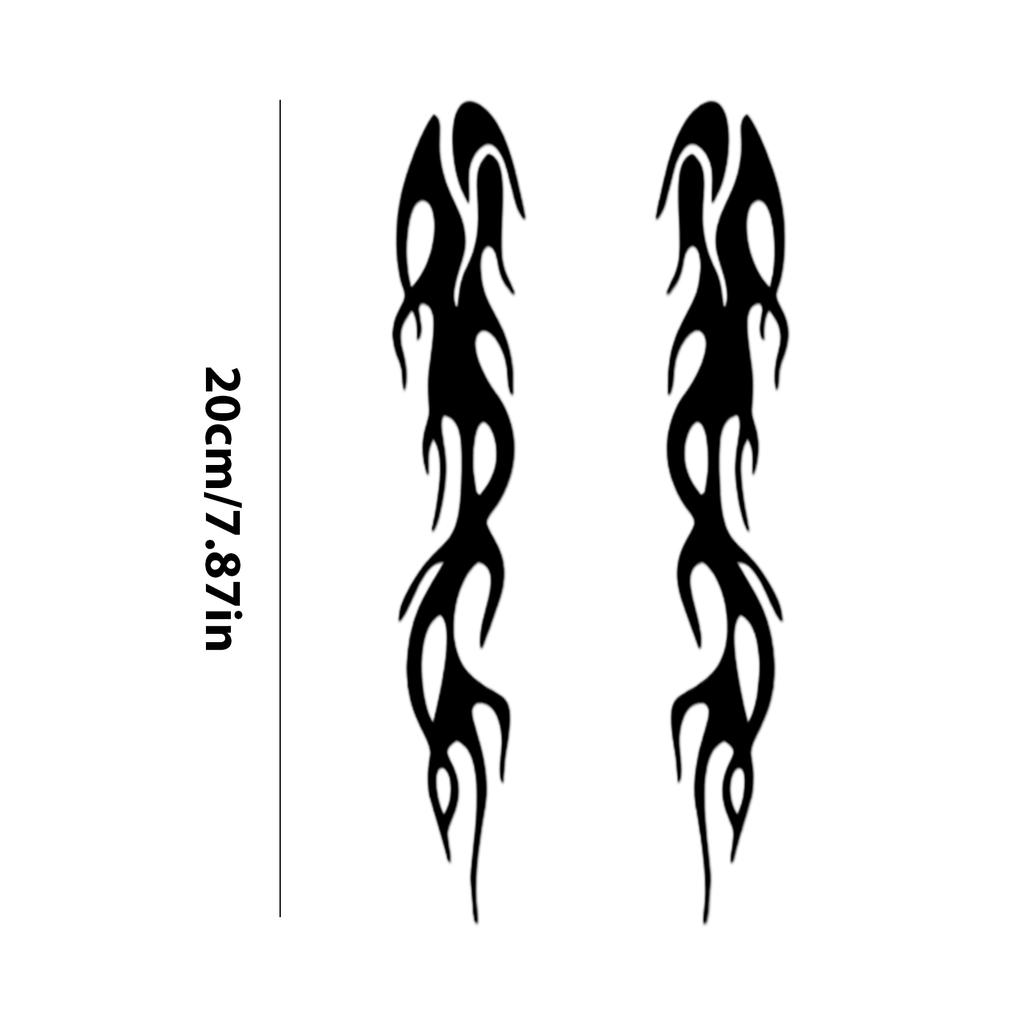 Интересные наклейки в форме пламени для мотоциклов, светоотражающие наклейки в виде пламени, водонепроницаемые наклейки для автомобилей, наклейки для мотоциклов, аксессуары для мотоциклов