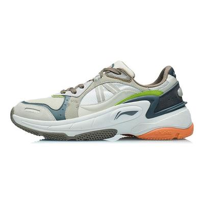 Кроссовки Li Ning Dandai Stable Reflective Support Low Top для бега, мужские кроссовки серые белые AGCR357-4