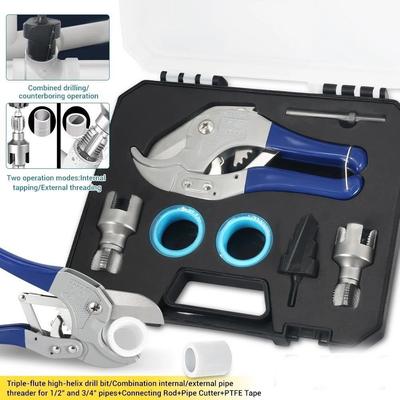 7 шт./компл. Плашки Развертка Набор для нарезания резьбы на трубах ППР Инструменты для ремонта водопроводных труб Ремонт водопроводных труб