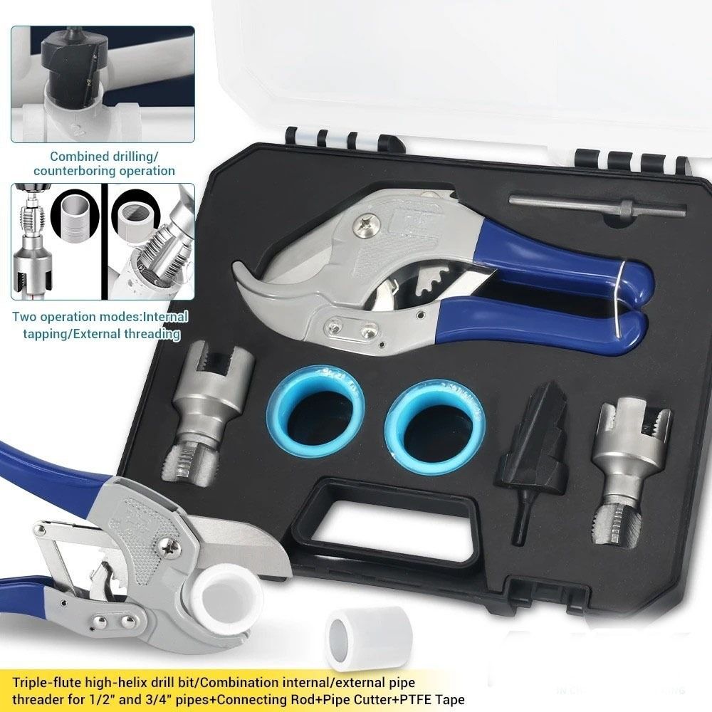 7pcs/set Dies Reamer Plumbing PPR Pipe Kit Water Pipe Repair Tools  Plumbing Applications