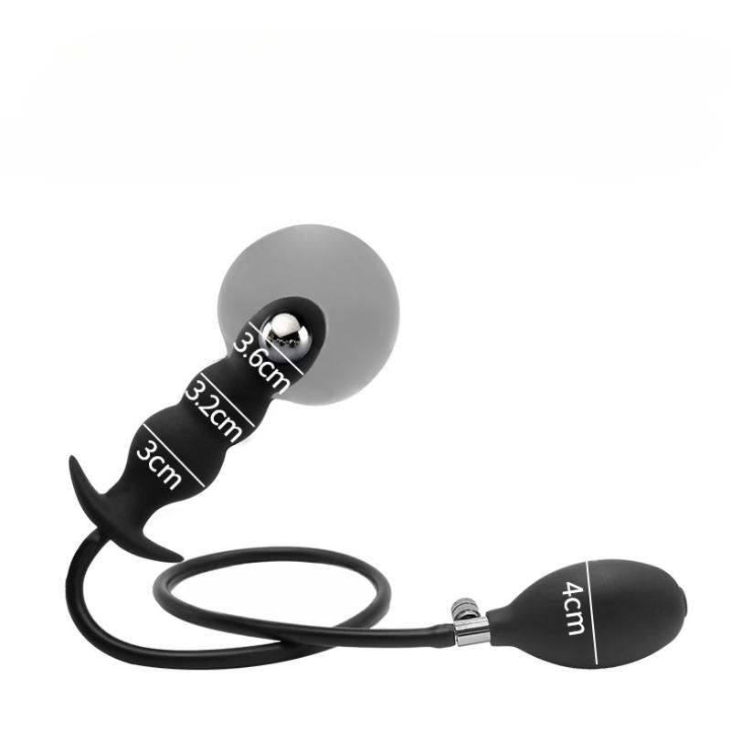 Adult Product Silicone Inflatable Huge Big Anal Plug Dildo Pump Anal Dilator Expandable No Vibrator Butt Plug Anal Balls Sex Toy