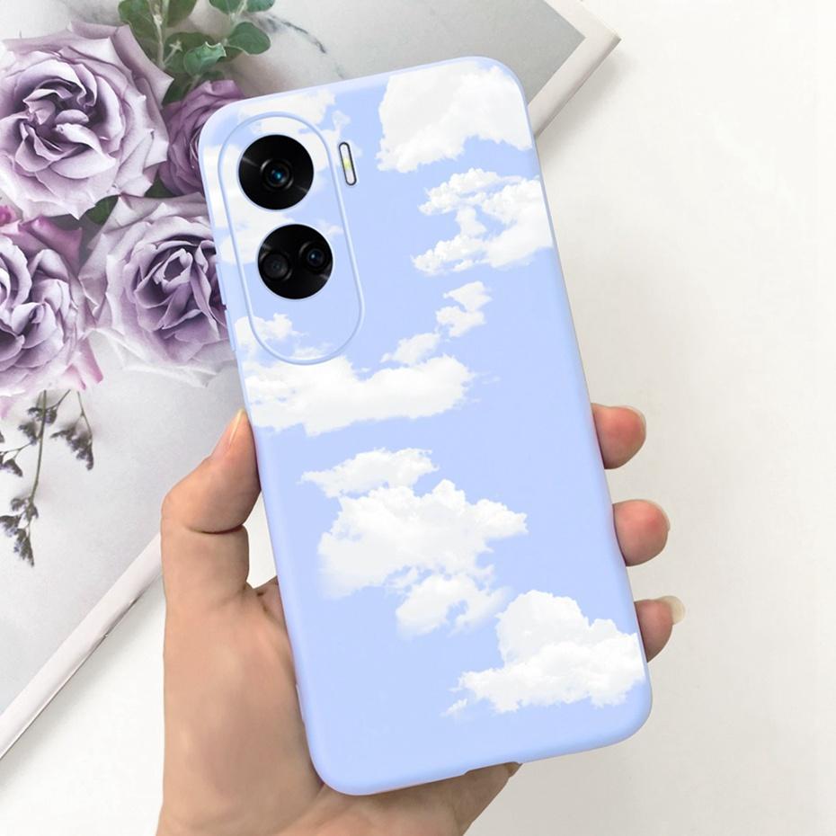 Candy Color Silicon Case For Honor 90 Lite 2023 Cute Soft Rubber Phone Bumper For Honor 90lite CRT-NX1 5G Back Cover