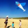Воздушный змей Shark для детей и взрослых, летающий змей на открытом воздухе с линией 30 м для пляжного парка, легко летать