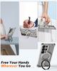 Oatsbasf Frameless Phone Case for Samsung Galaxy S25 Ultra with Ring Stand 360° Rotatable Magnetic Phone Cover Shockproof Bumper