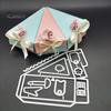 Candy Gift Box Triangle Metal Cutter Template DIY Scrapbooking Paper Craft Stencil