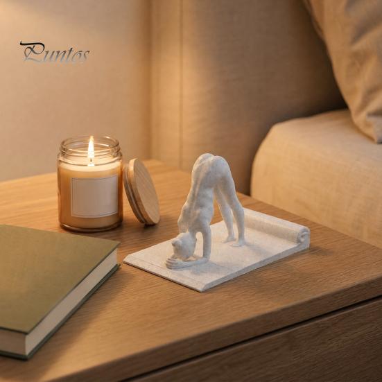 Украшение для йога-позы, 3D-печатная фигурка, Универсальный держатель для мобильного телефона, Подставка для домашнего декора, Настольное украшение для офиса
