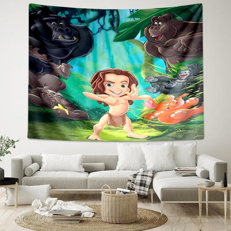 1pc The Jungle Book1 Tapestry, Living Room, Bedroom, Office, Party Decor, Ideal Festive Gift