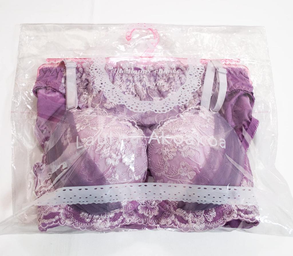 Chica Hurra Orange B65 Bra and Panty Floral Bra and Panty Large Small Large Adult Bra Bra Large Underwear Women's Set, Cute, Adult, Embroidered,