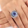 Редкий Танзанит Драгоценный Камень 925 Стерлинговое Серебро Ювелирные Изделия Кольцо Ручной Работы Подарок Для Неё RR-49-9