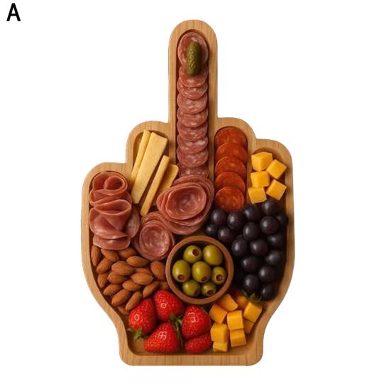 Забавная аперитивная доска Оригинальное блюдо для закусок и сырная доска Деревянные кухонные приборы Вино Фрукты Мясо Сыр Блюдо для закусок Вечеринка Подарок-прикол