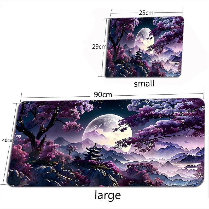 Starry Sky Moon Mouse Pad Large Computer Game Table Mats XXL Rubber -slip Gaming Keyboard Mousepads Long Desk Pads
