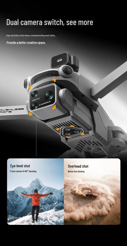 Foldable GPS Drone with Long Battery Life & Aerial Photography