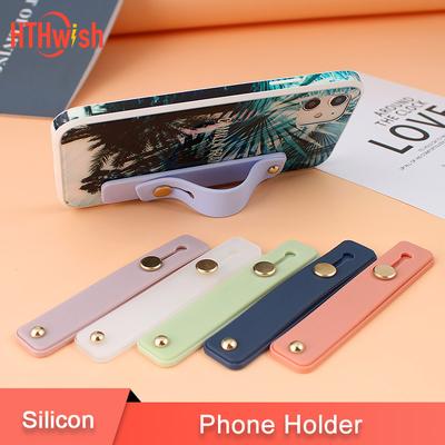 Держатель для колец на палец ярких цветов, силиконовый ремешок для телефона, крепление на браслет, ремешок для браслета, ручка-подставка, кронштейн, оптовая продажа для Iphone