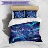 Manchester City Pattern Printed 3PCS Bedding Set Soft Skin-Friendly Washable Duvet Cover & Pillowcases Set All Season Bedroom