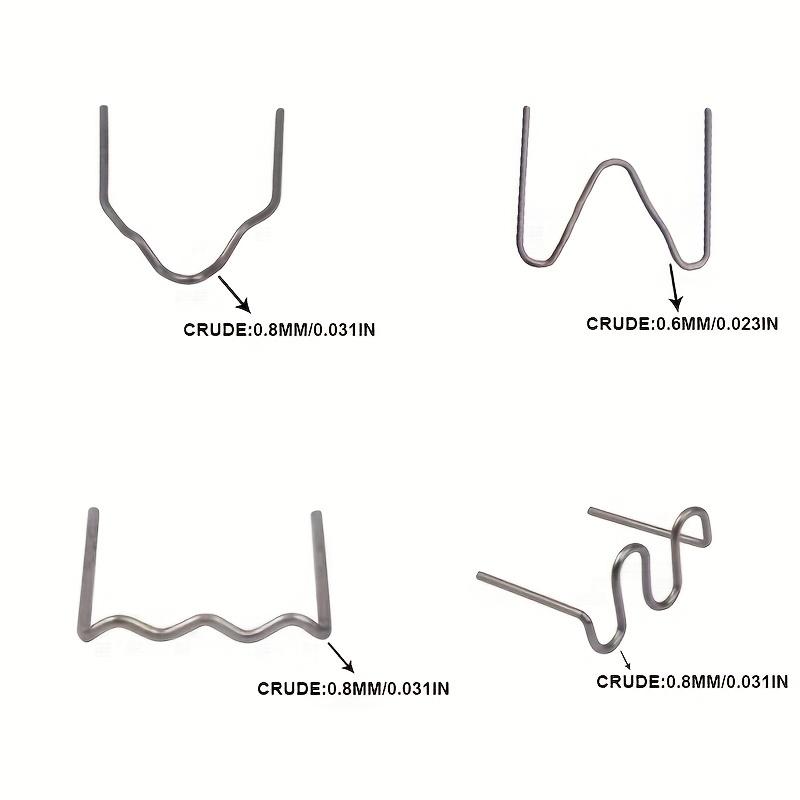 100 шт., скобы для горячего степлера для сварщика пластика, ремонт автомобильного бампера, сварочный аппарат, комплект из нержавеющей стали, автомобильные паяльные инструменты
