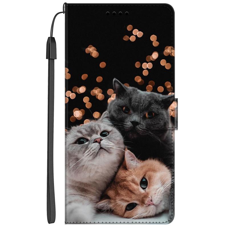 Leather Book Cover For Xiaomi Poco C40 Case Wallet Flip Cat Coque For Xiaomi Poco X4 Pro 5G / M4 Pro 4G Case Protection X3Pro