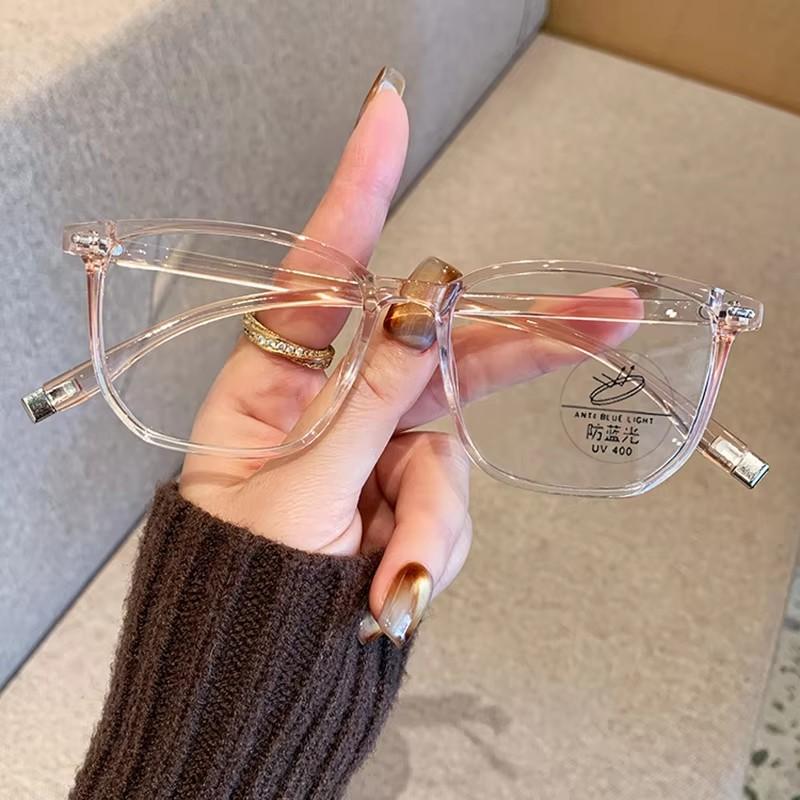 New Square And Round, Simple And Versatile Eyeglass Frames, Anti-blue Light Glasses9050