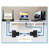 Адаптер-сплиттер RJ45, сетевой разъем Aoiutrn USB 1 на 2, двойной разъем LAN Ethernet, удлинительный кабель 8P8C для Cat5,5e, Cat6,7