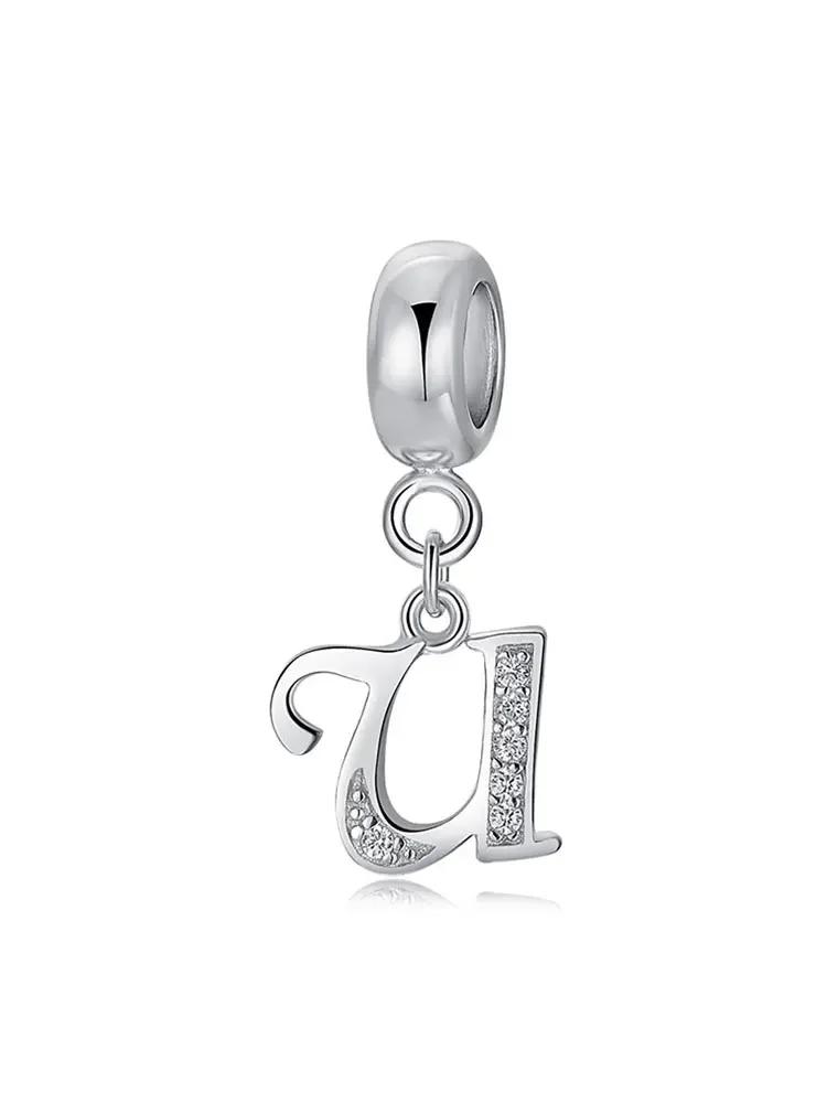 Медь Модные 26 Букв Шарм-Бусина для Женщин Подходят для Браслетов DIY Изготовление Юбилейный Подарок Изысканные Женские Украшения