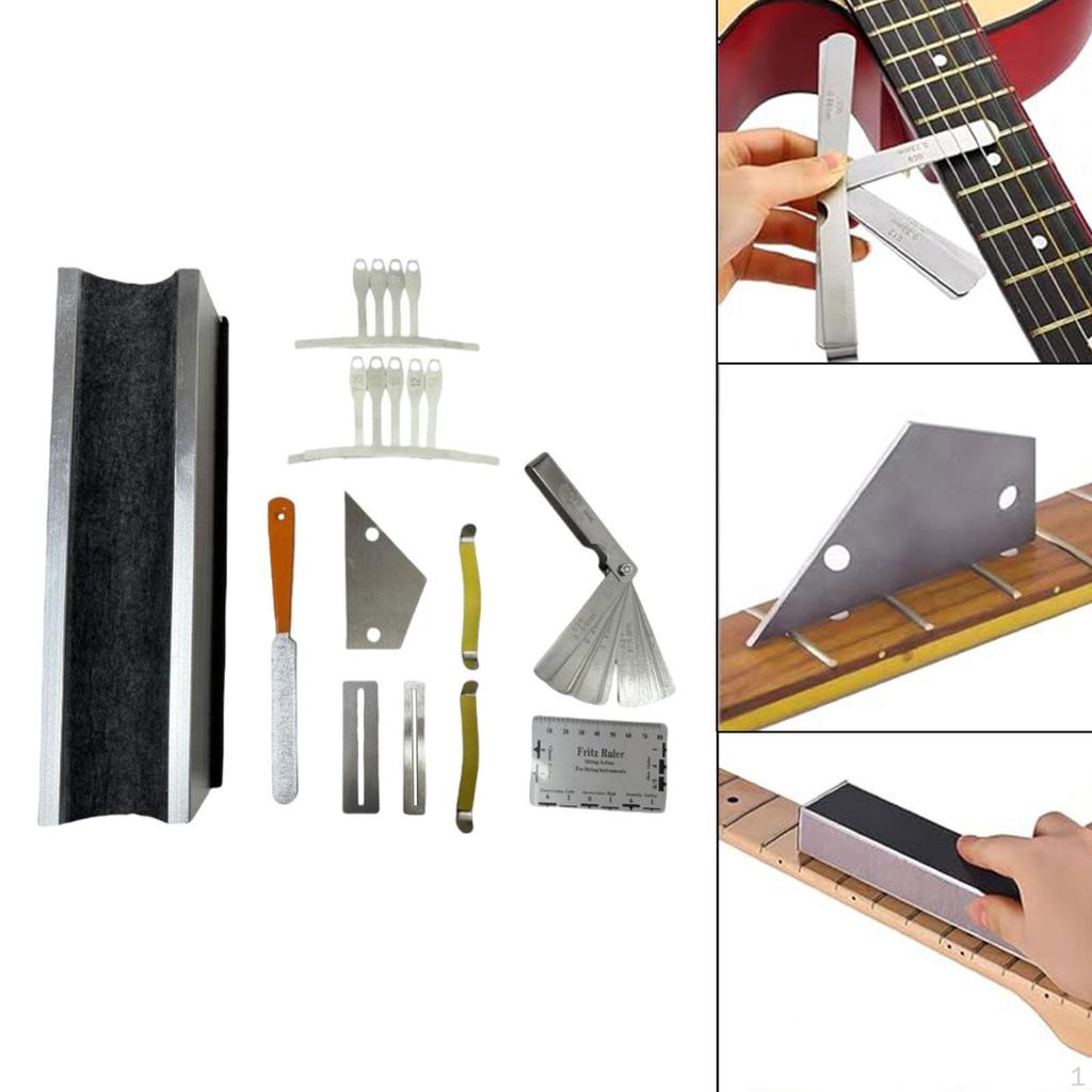 Electric Guitar Care Kit with Fretboard Polishing Tools And Neck Rest
