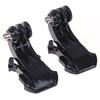 2 Pcs J-Hook Buckle Surface Mount Accessories Action Camera Helmet Fixed Base