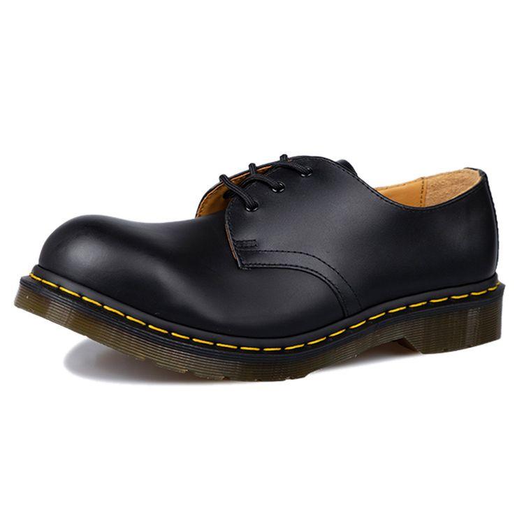 Dr. Martens Leather Comfortable Commuting Casual Shoes Men Shoes Black 10111001