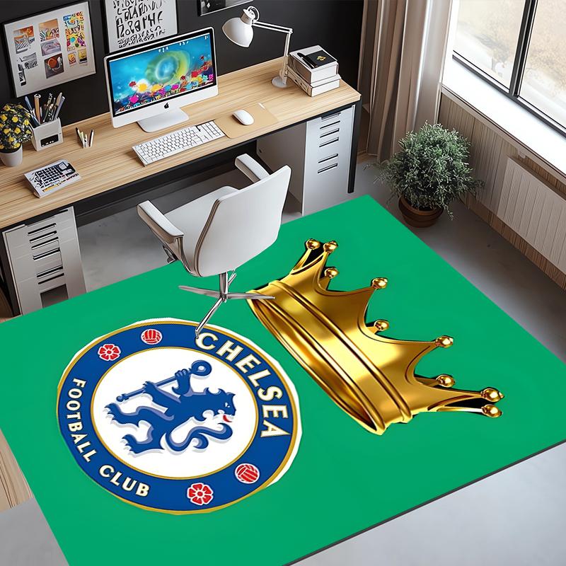 Chelsea F.C Pattern Rug, Indoor/Outdoor Mat, for Picnic, Gameroom, Bedroom, Office, Living Room, Home Decor Carpet, Birthday Gift