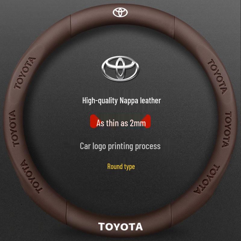 Чехол на руль из замши и кожи для Toyota Camry, Highlander, Corolla, RAV4, Avalon и Levin