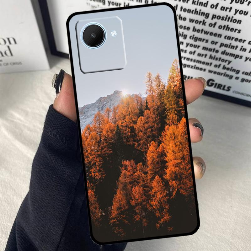 Лес Горы Для Realme C75 C55 C71 C61 C53 C33 C63 C51 C65 C67 11 12 13 14 15 Pro Plus GT6 GT7 Pro Чехол