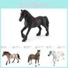 Потрясающий набор из 7 статичных моделей лошадей, демонстрирующий квотерхорса, аппалузу и ганновера, для игры детей и украшения дома