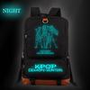 KPop Demon Hunters Demon Hunters Korean Version Double Shoulder Luminous Bag Cross-border Fashion Primary and Secondary School School Bag