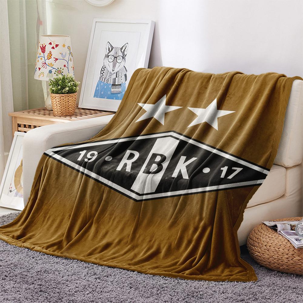 Rosendahl BK Print Flannel Blanket, High quality Comfortable for All Seasons, Home Decor, Warmth and Comfort