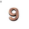 0-9 Modern House Door Plaque Address Number Digit Plate Sign Decoration ARI