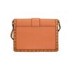 MCM Tracy Metal Logo Monogram Trim Adjustable Shoulder Strap Calfskin Crossbody Bag Small Women crossbody bag Brown Cognac MWSDSXT02CO001