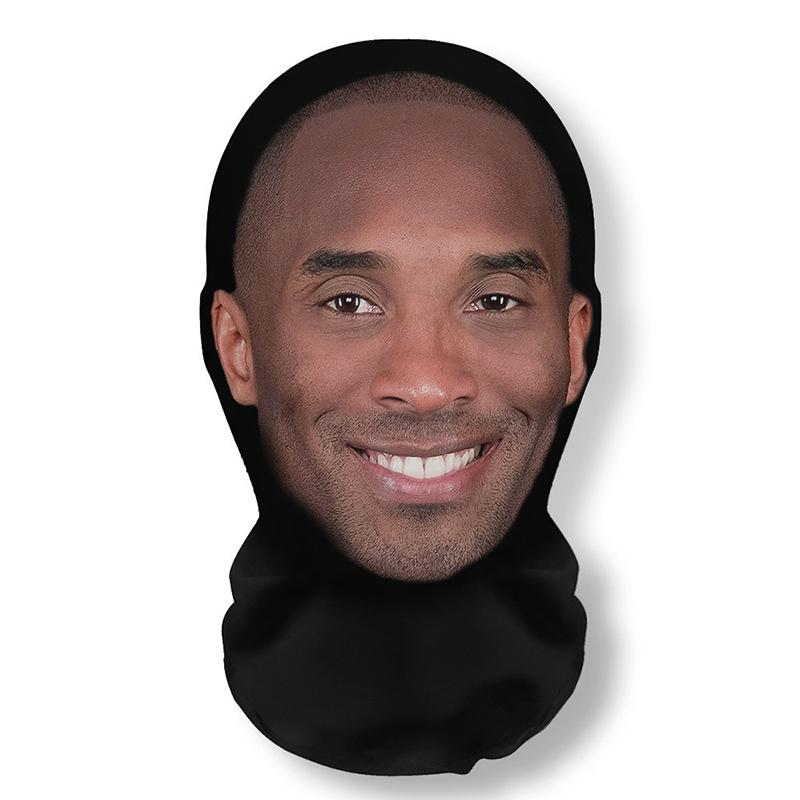 3D Seamless Mask Realistic Face Masks Funny Face Printed Head Scarf Cosplay Role Play Prop Dress Up Facemask Balaclava Headgear