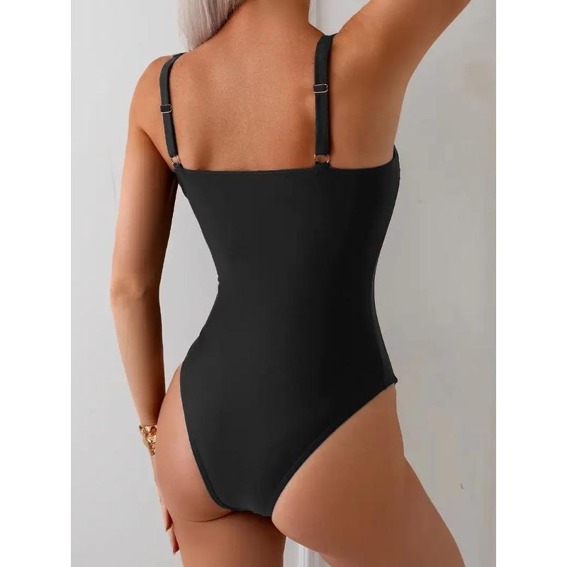 2025 Новые сексуальные купальники Цельные женские закрытые купальники Push Up Купальная одежда Боди Купальные костюмы Пляжная одежда Костюм для серфинга