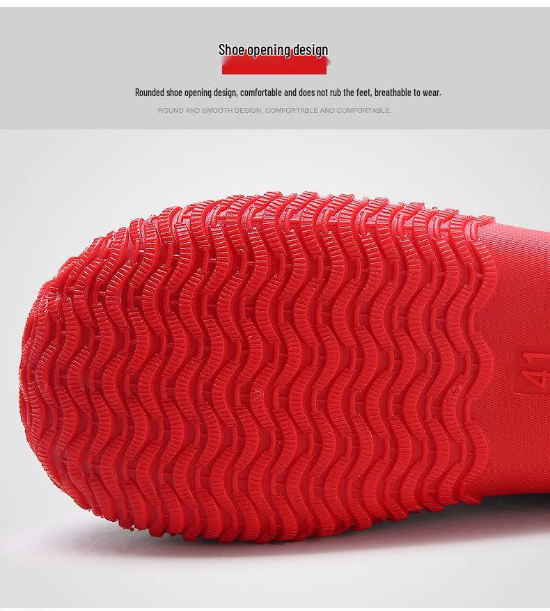 Мужские низкие нескользящие резиновые сапоги - Водная обувь для активного отдыха