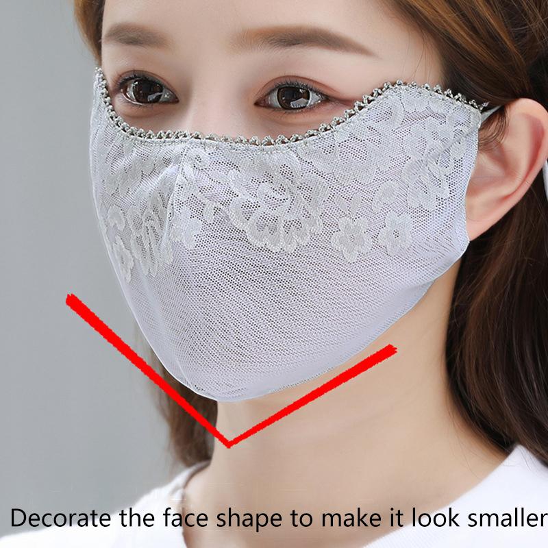 Сладкий цветок солнцезащитный тонкая кружевная маска на открытом воздухе солнцезащитный козырек для женщин однотонный солнцезащитный чехол для лица защита от ультрафиолета регулируемая маска