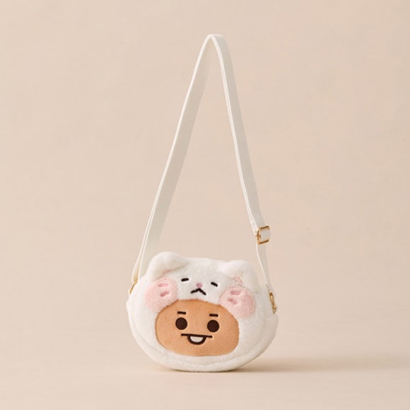 BT21 Кукла SHOOKY BABY FLUFFY, лежащая на полу/брелок для ключей/костюмный шкаф, набор из шляпы-ведра/мини-сумка с подвесками/сумка через плечо в виде куклы-лица (5 вариантов)