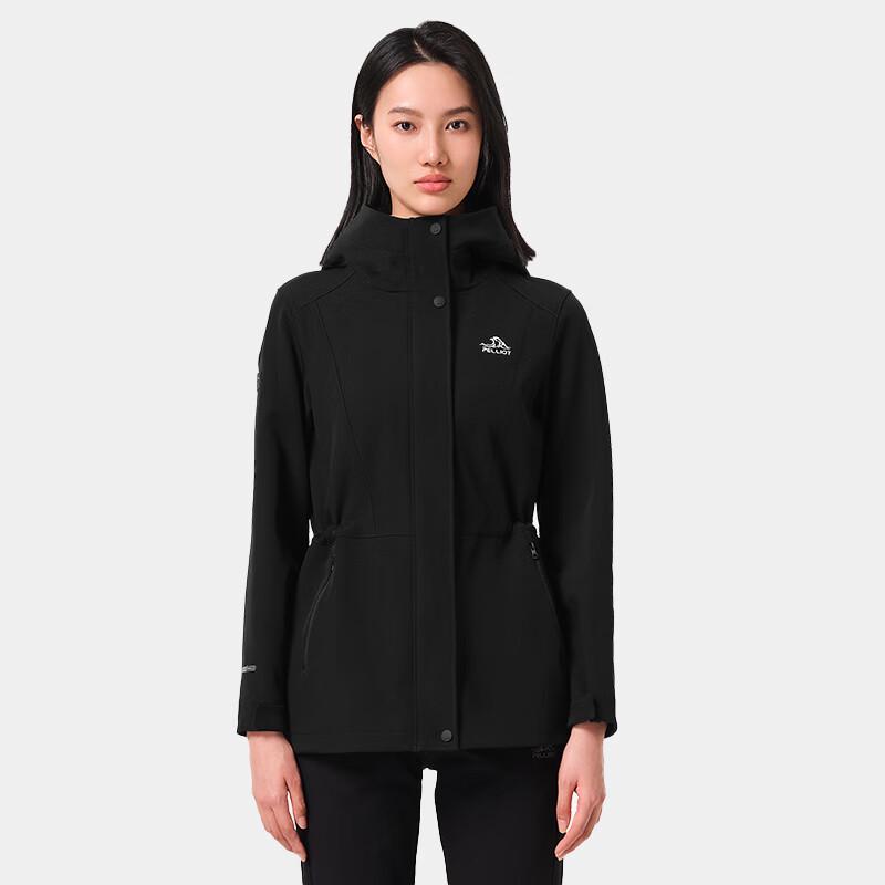 PELLIOT Женская куртка миди софтшелл приталенного кроя