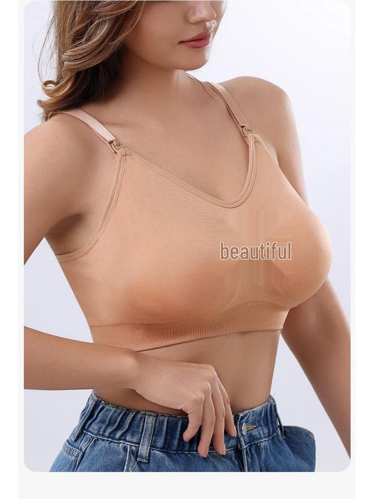 Hands-Free Breast Pumping Bra for Nursing, Breathable Maternity and Breastfeeding Support