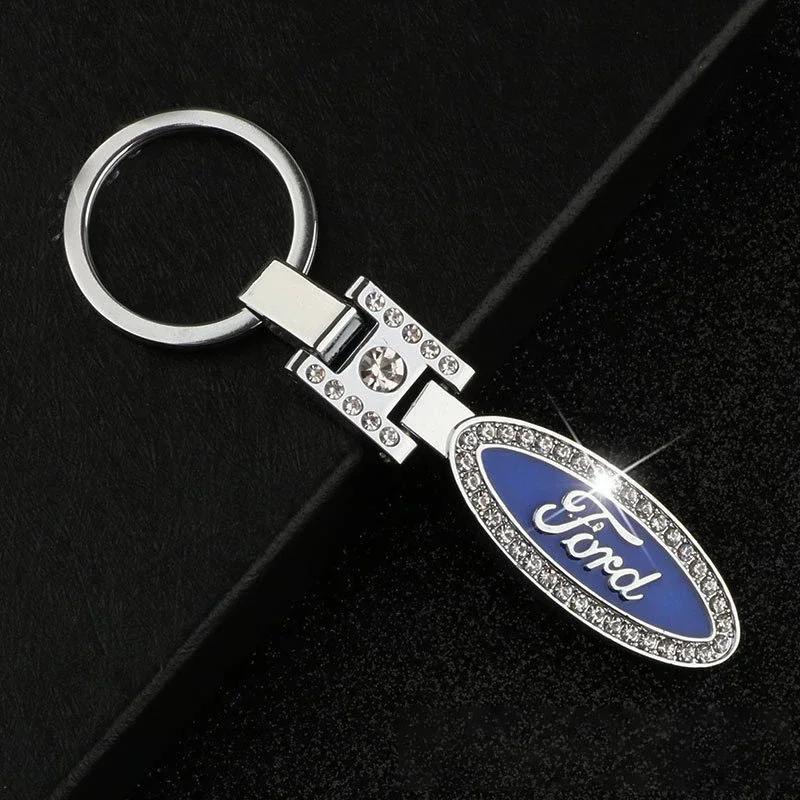 Car Sticker 2025 Hot New Alloy Car Keychain for Ford Ranger GT350 Explorer Fusion Mondeo Focus Mustang Fiesta F150 Edge Escape K