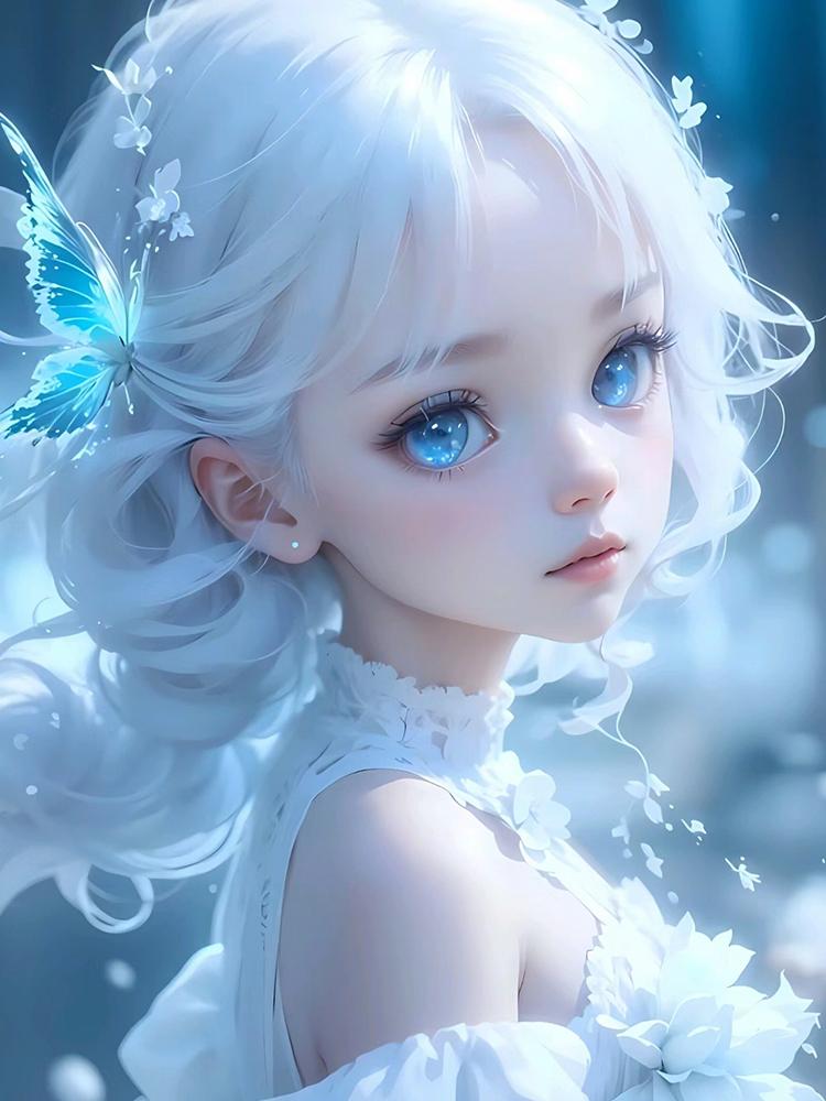 5D DIY Полный Круглый Квадратный Алмазный Рисунок Мультфильм Бабочка Девушка Набор Мозаика Домашнее Украшение Искусство Ремесло Домашнее Украшение Подарок