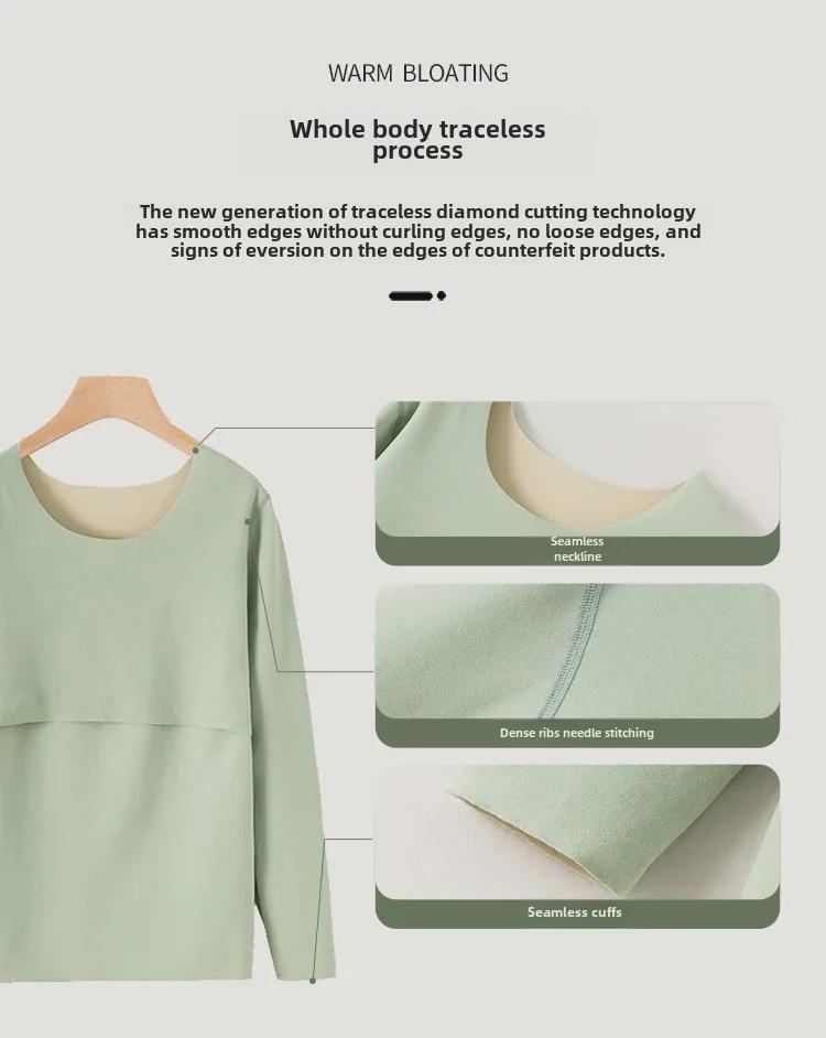 Бесшовный теплый осенний топ для беременных с бархатом, для кормления и послеродового периода, длинные рукава, 2003 г.