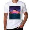Beach Sunset Synthwave Tshirt Breathable Lightweight Summer Top Tshirt