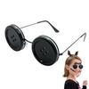 Movie Button Eyes Glasses Role Play Glasses Photo Props Halloween Glasses Detachable Party Glasses Cosplay Costume Movie Props