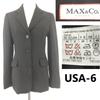 MAX&CO Приталенный пиджак [США 6/Женский M/Черный] Блейзер(ИСПОЛЬЗОВАЛ)