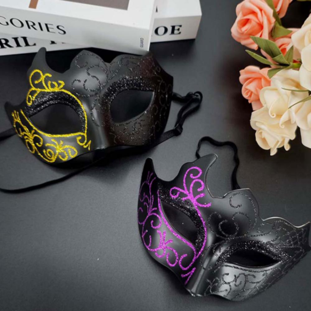 2PCS/set Couple Masks Venetian Masquerade Party Painted Mask Eye Mask Performance Dance Carnival Party Costume Cosplay Props