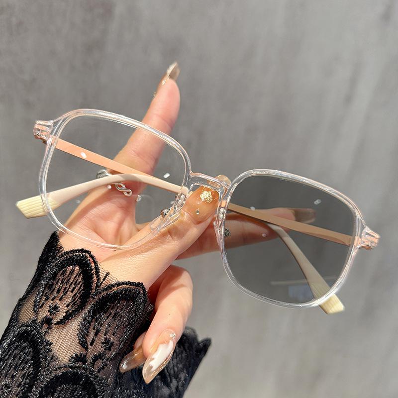 Фоточувствительные, меняющие цвет, блокирующие синий свет, трансграничные, ультралегкие, модные очки с большой оправой для близорукости 6090